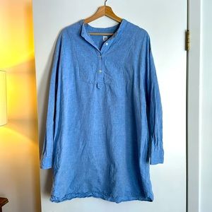 Gap blue oxford dress